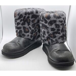Ugg Ellee Animal Print Boots Size 4